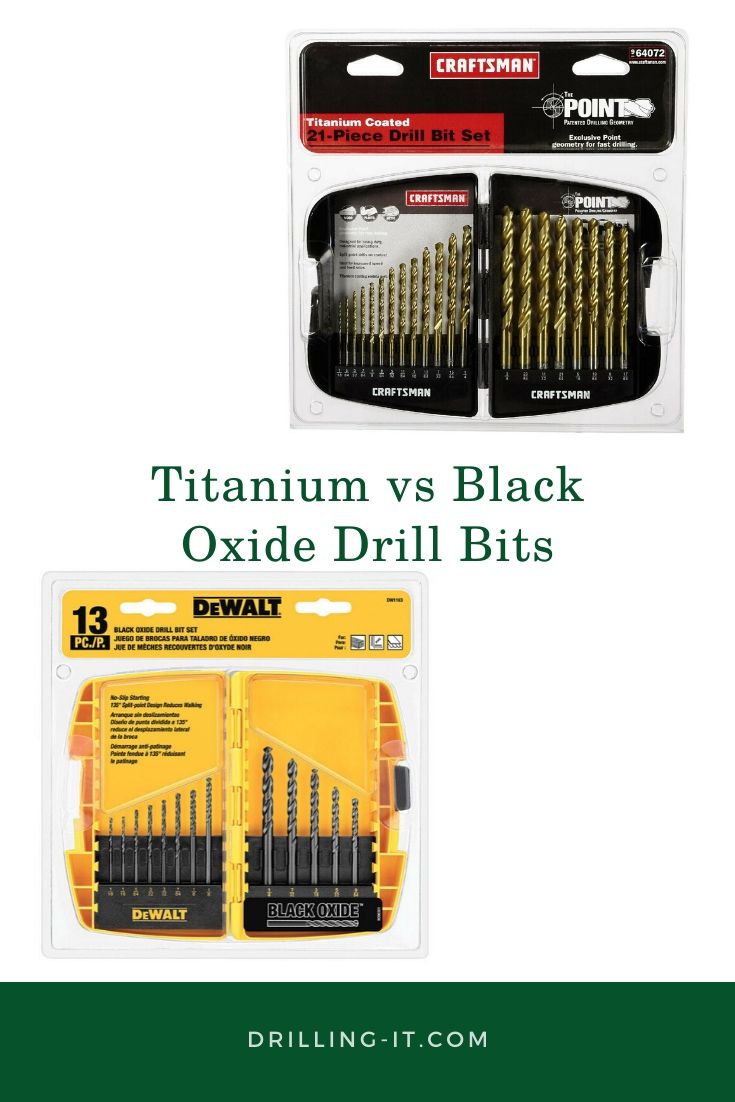 black oxide vs titanium drill bits