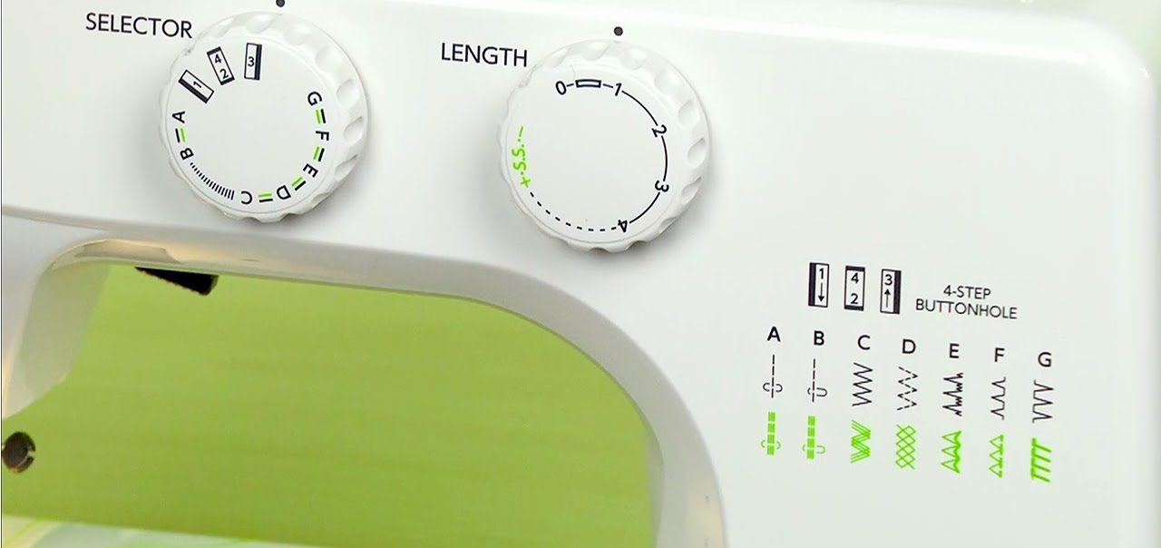 Baby Lock Zest two operating dials