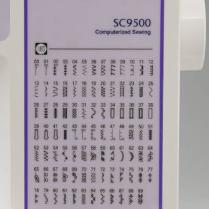 Die Brother SC9500 Nähmaschine hat 90 Stichfunktionen