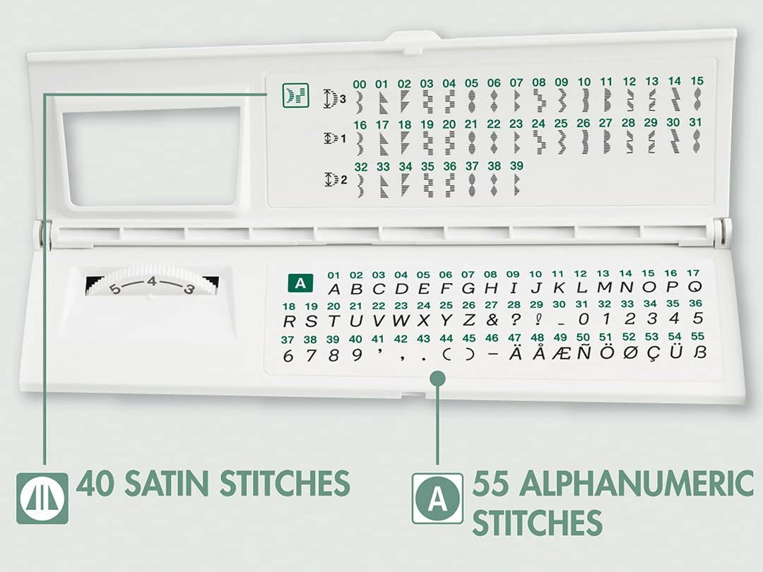 Brother XR3140 built-in sewing font