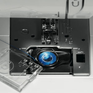 Elna 340 sewing machine is the transparent bobbin cover