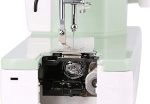 Die Elna Elnita EF-I Nähmaschine verfügt über eine Funktion zum gleichzeitigen Aufspulen von Spulen