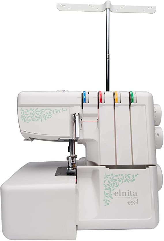 Elna Serger sewing machine telescopic thread antenna system